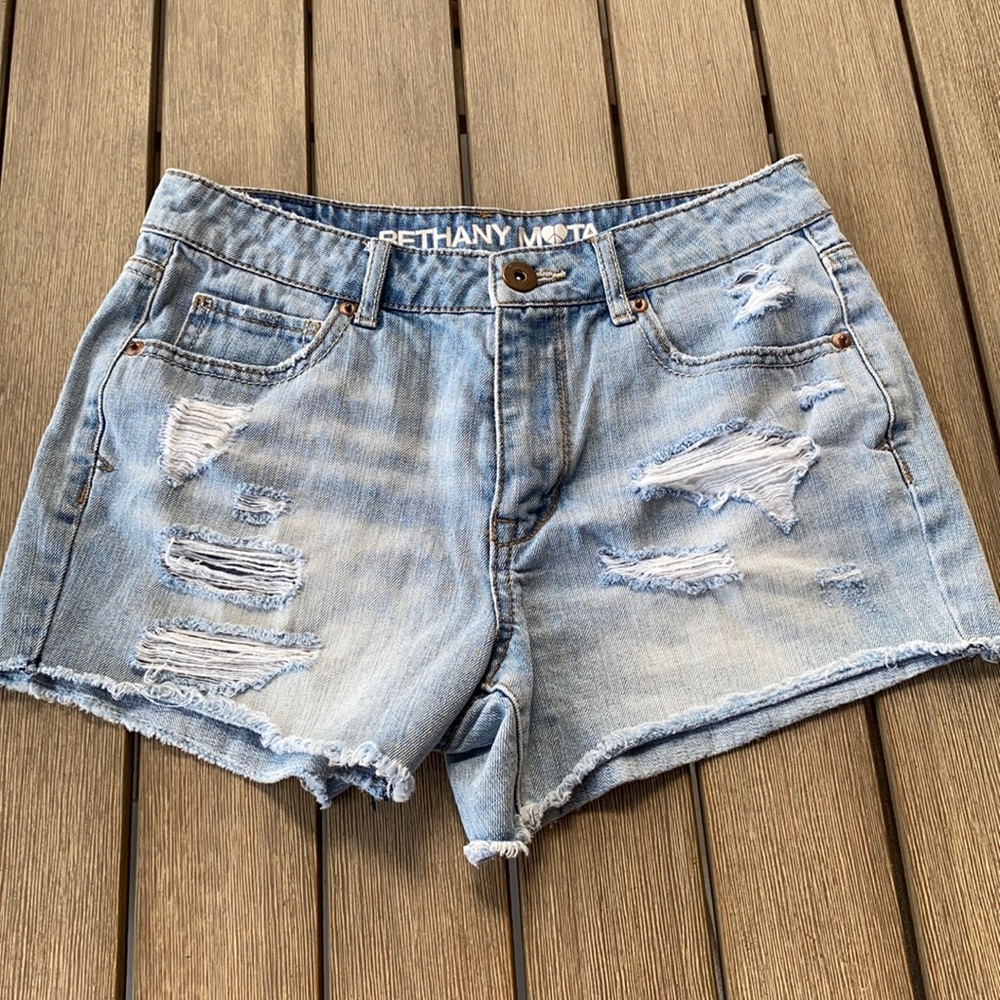 Bethany Mota High Rise Midi Shorts